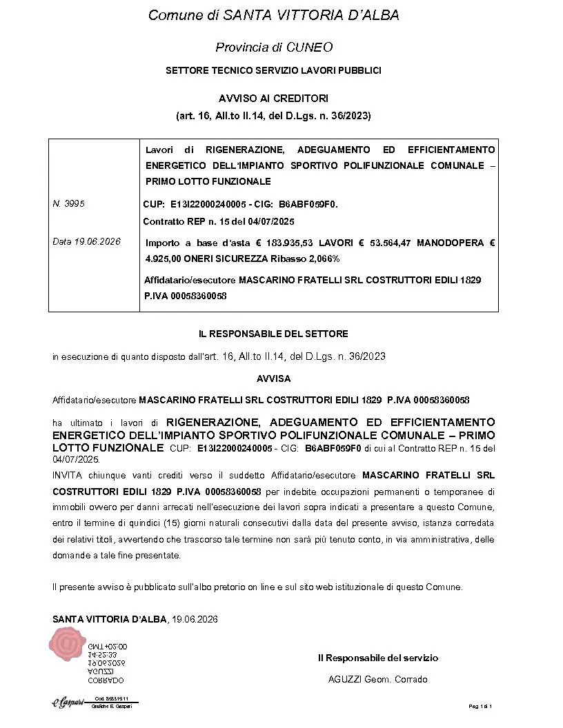 AVVISO